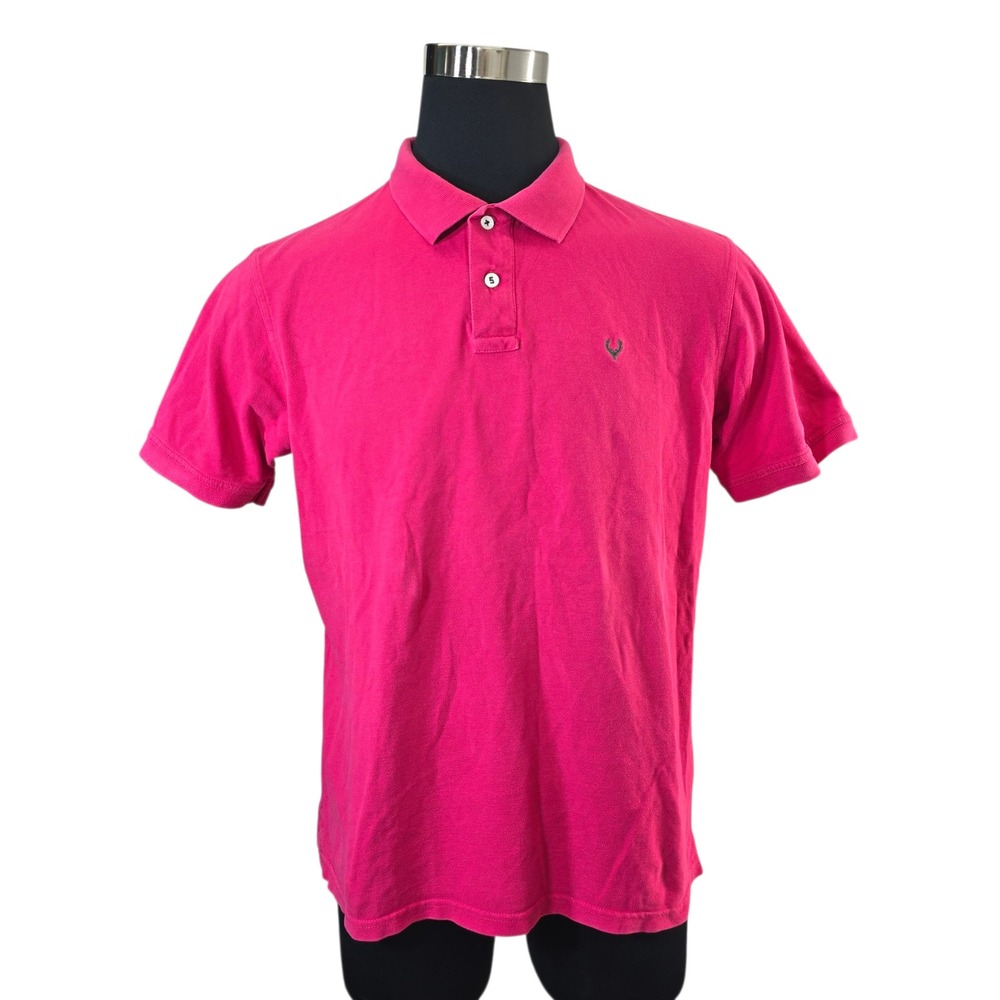 Solly Sport Men's Pink Polo Shirt XL Est 1744‎ Embroidered Logo Short Sleeve